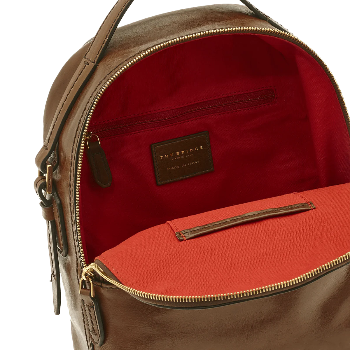 Women's leather backpack
