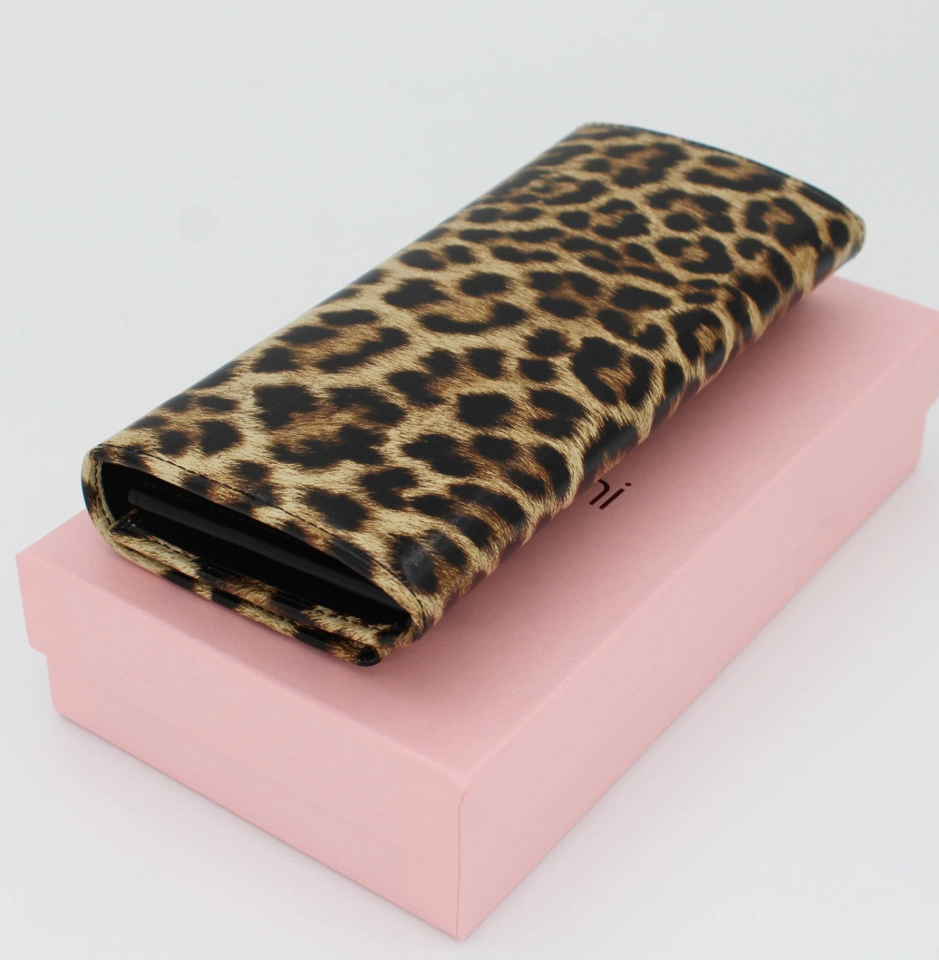 Portafogli Lungo Braccialini Leopard in pelle