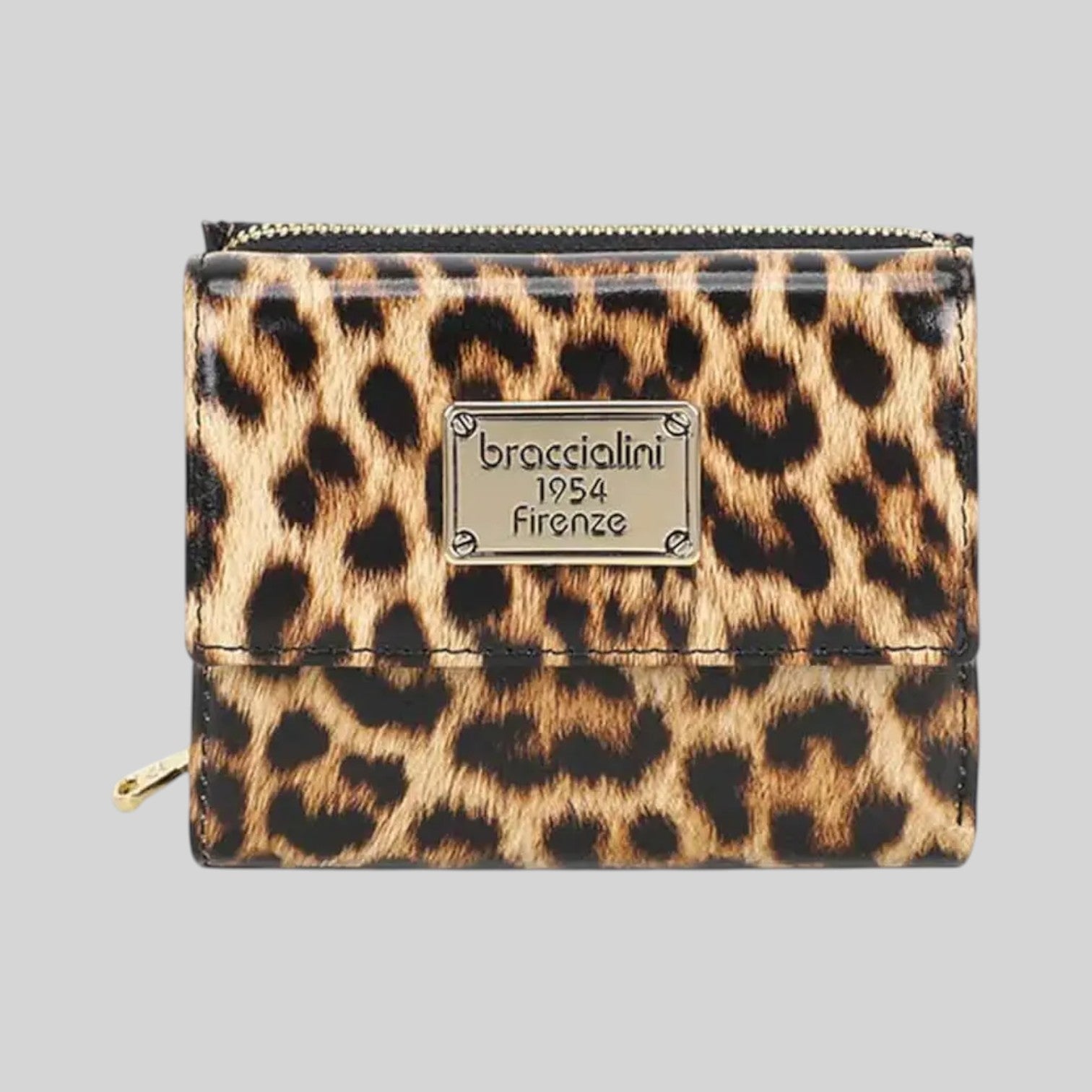 Portafogli Braccialini Leopard in pelle