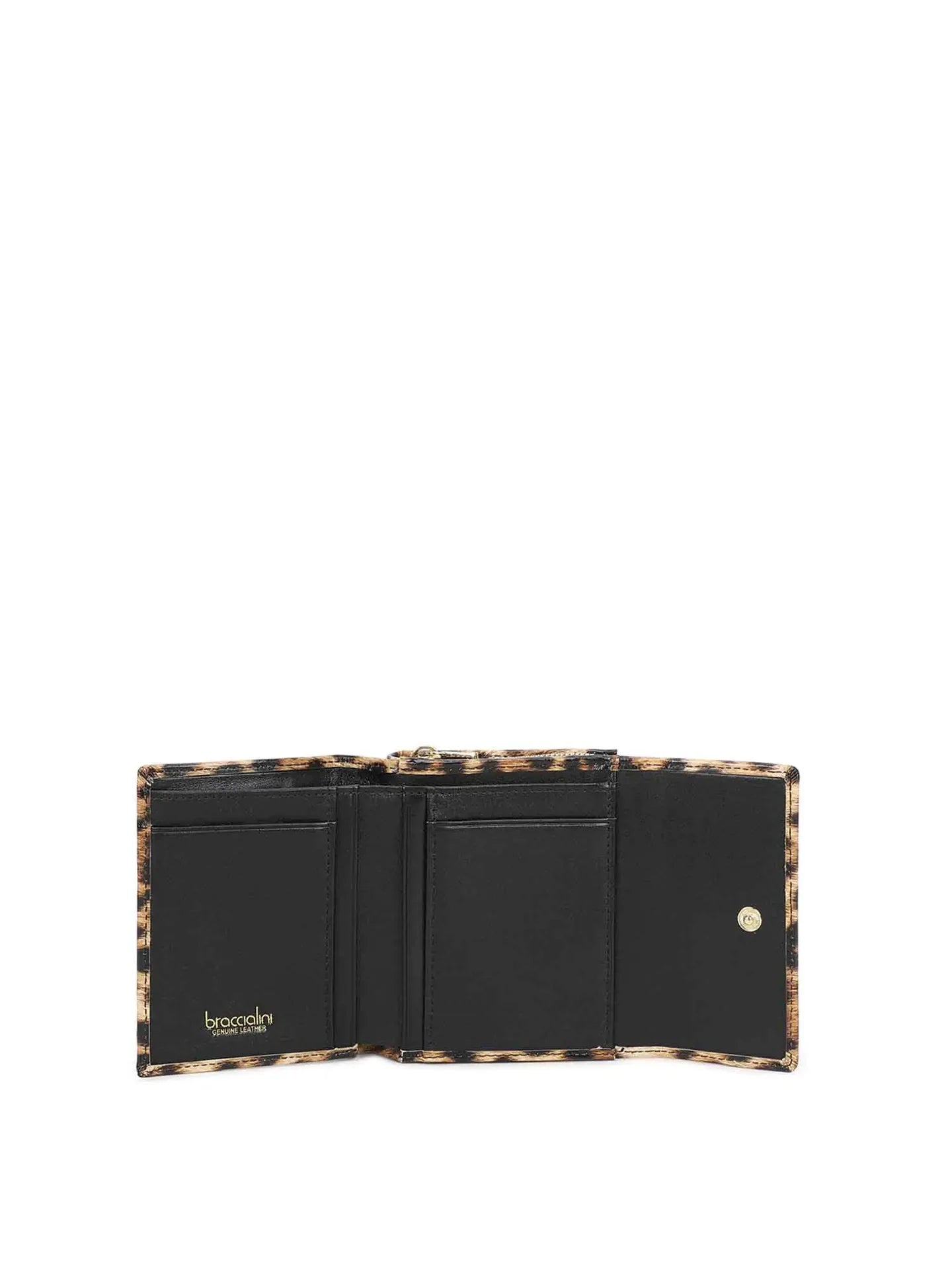 Portafogli Braccialini Leopard in pelle