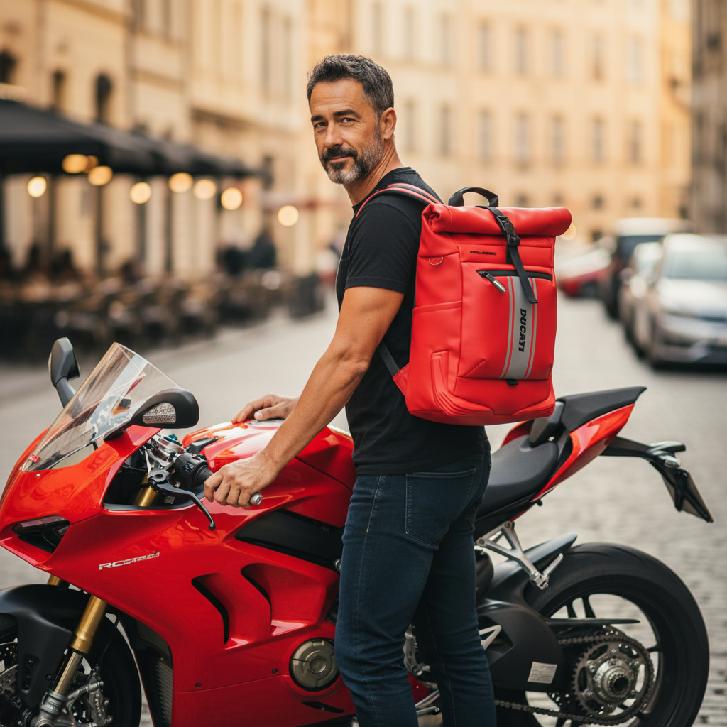 Zaino roll-top porta pc 16" Corner Ducati Piquadro