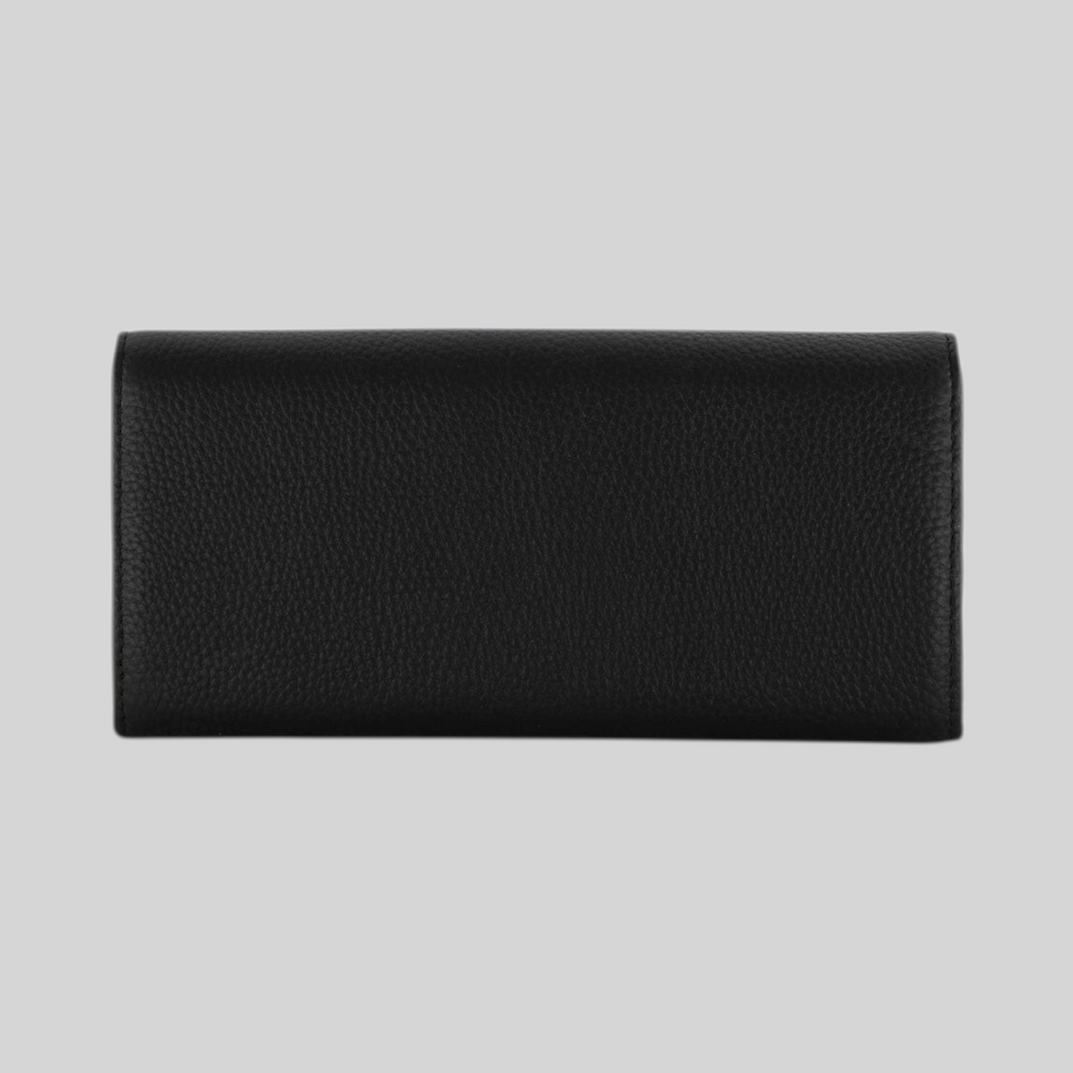 Portafoglio LIBUTTI Braccialini Basic in pelle nera con texture martellata e design minimalista rettangolare