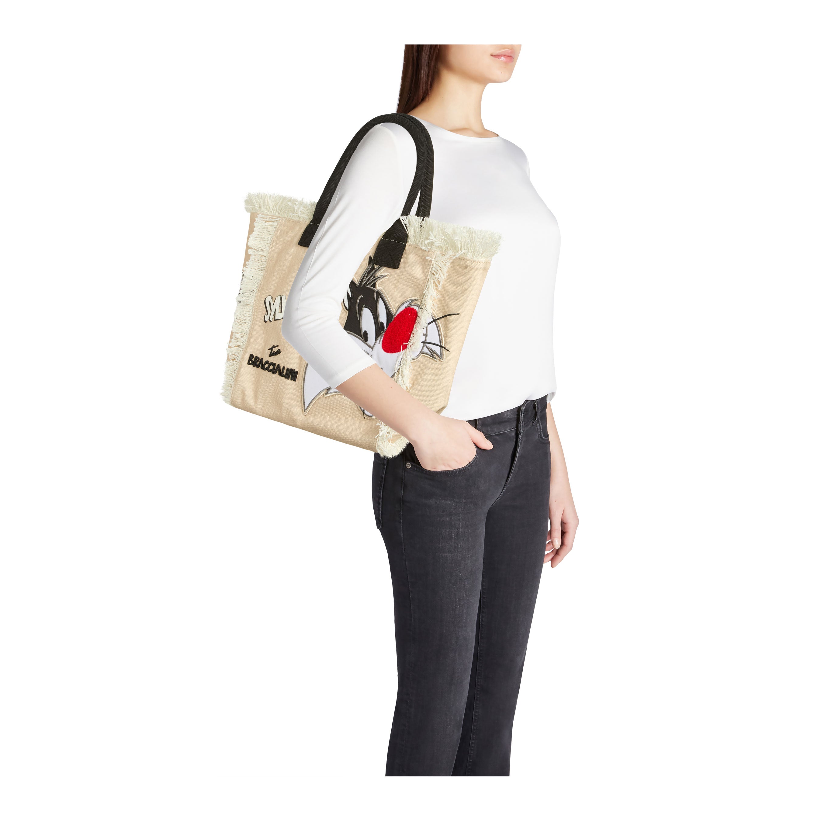 Borsa Braccialini Summer Tessuto e canvas