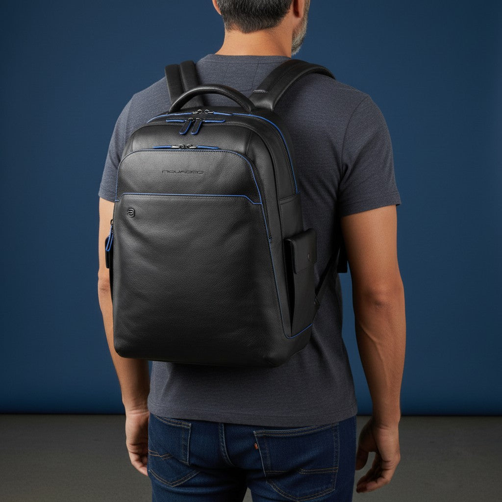 Zaino in pelle linea black square