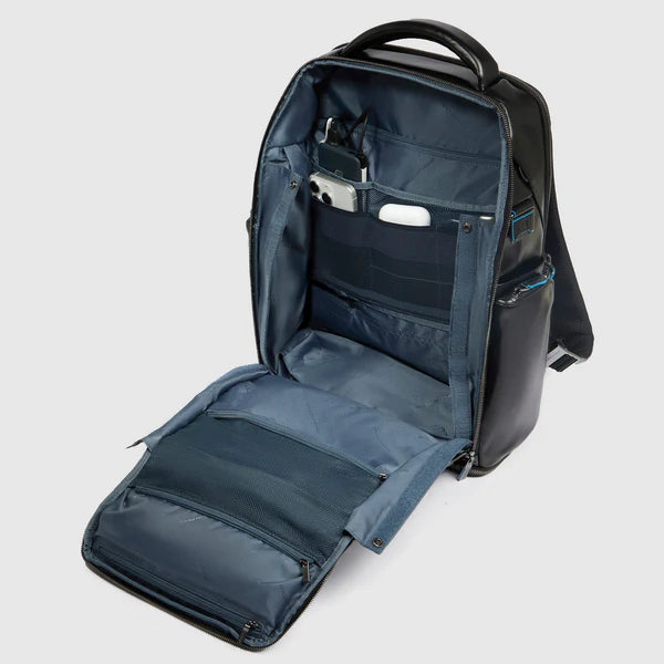Zaino 2 comparti in pelle porta PC 15,6''