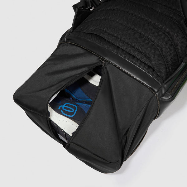 Zaino 2 comparti in pelle porta PC 15,6''