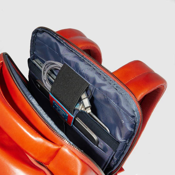Zaino 2 comparti in pelle porta PC 15,6''