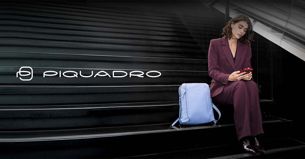Piquadro Business Donna - donna elegante con zaino