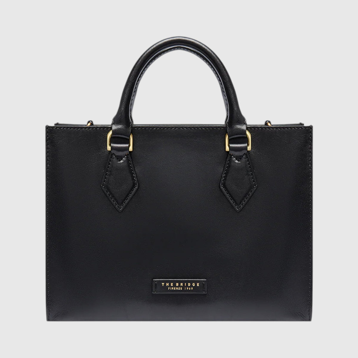 Borsa a mano in pelle con tracolla removibile