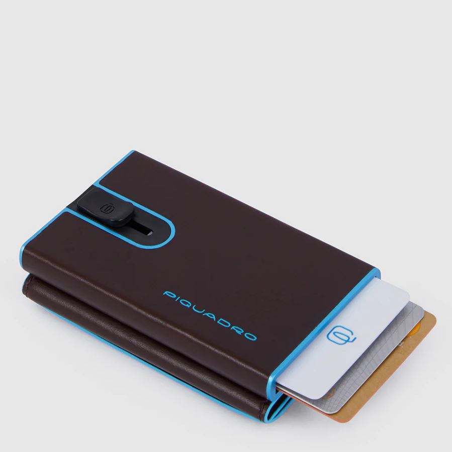 Compact wallet for banknotes and credit cards