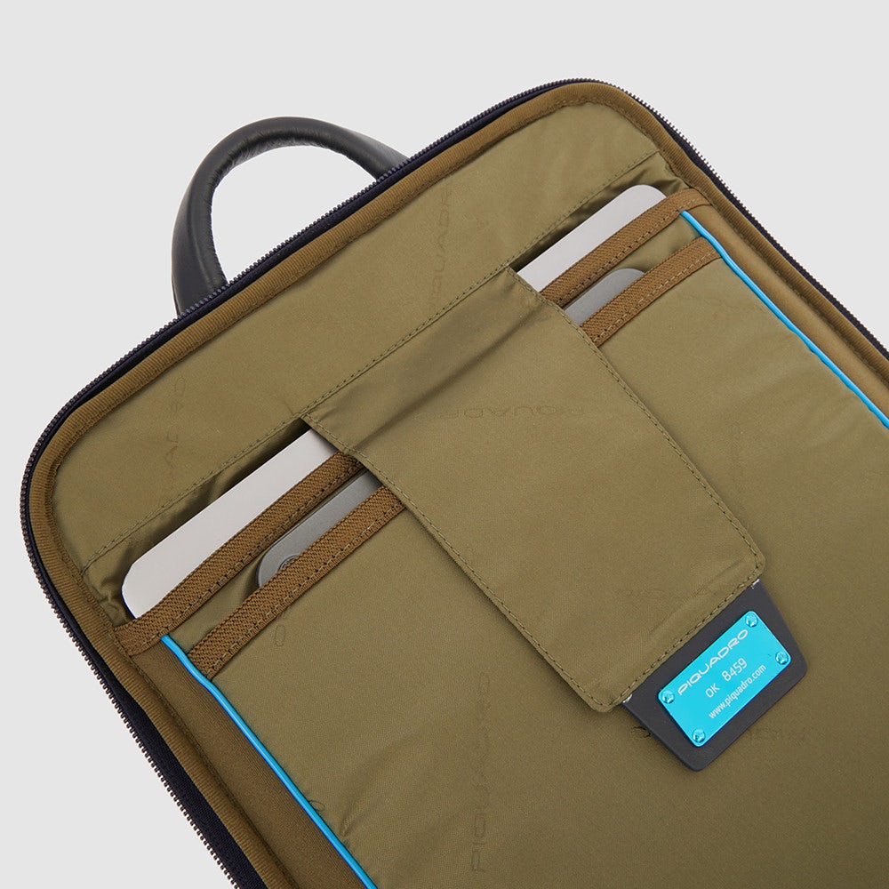 Piquadro Zaino 2 Comparti Tess_Pelle,Pc 15,60" Modulare