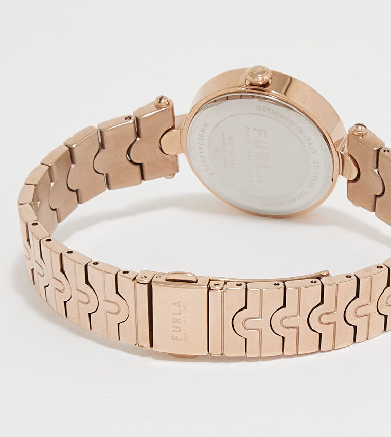 Orologio Furla ARCH-BAR, con bracciale in oro rosato