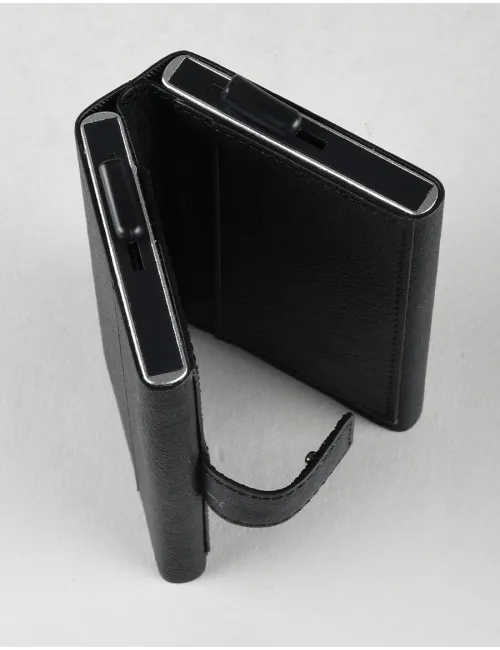 Compact wallet linea Black square per 12 carte di credito