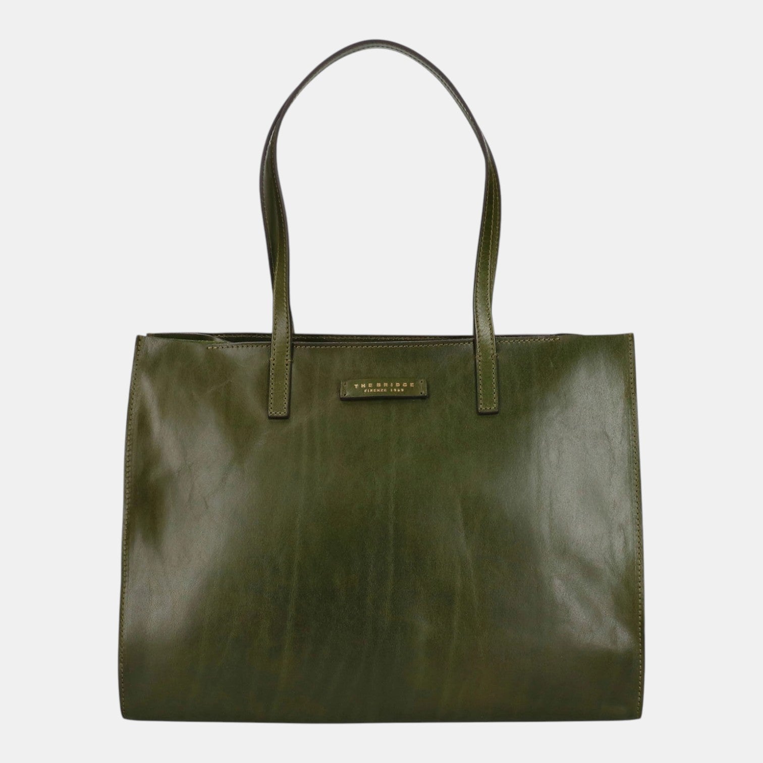 Borsa shopper sfoderata in pelle