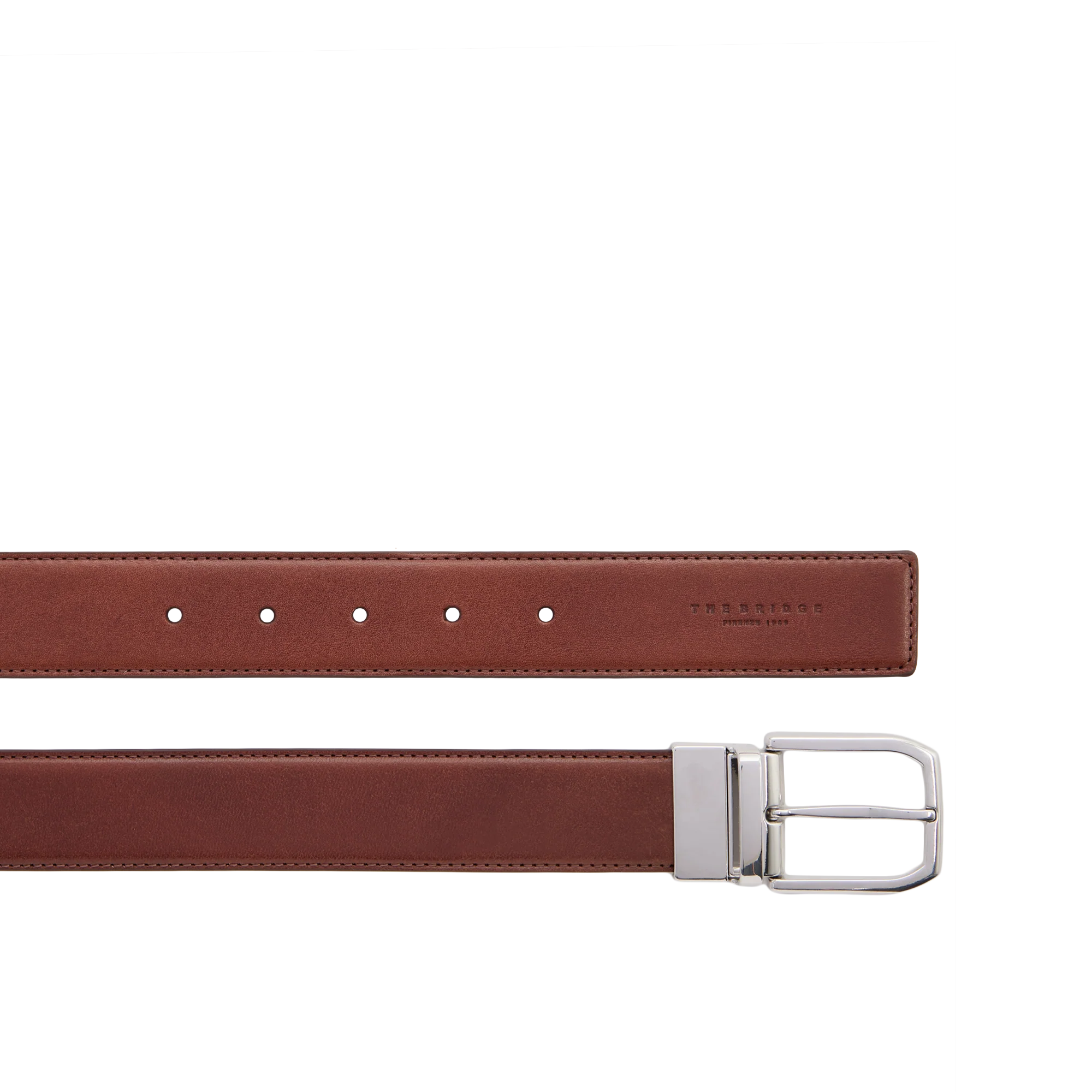 Cintura in pelle uomo reversibile nero/marrone