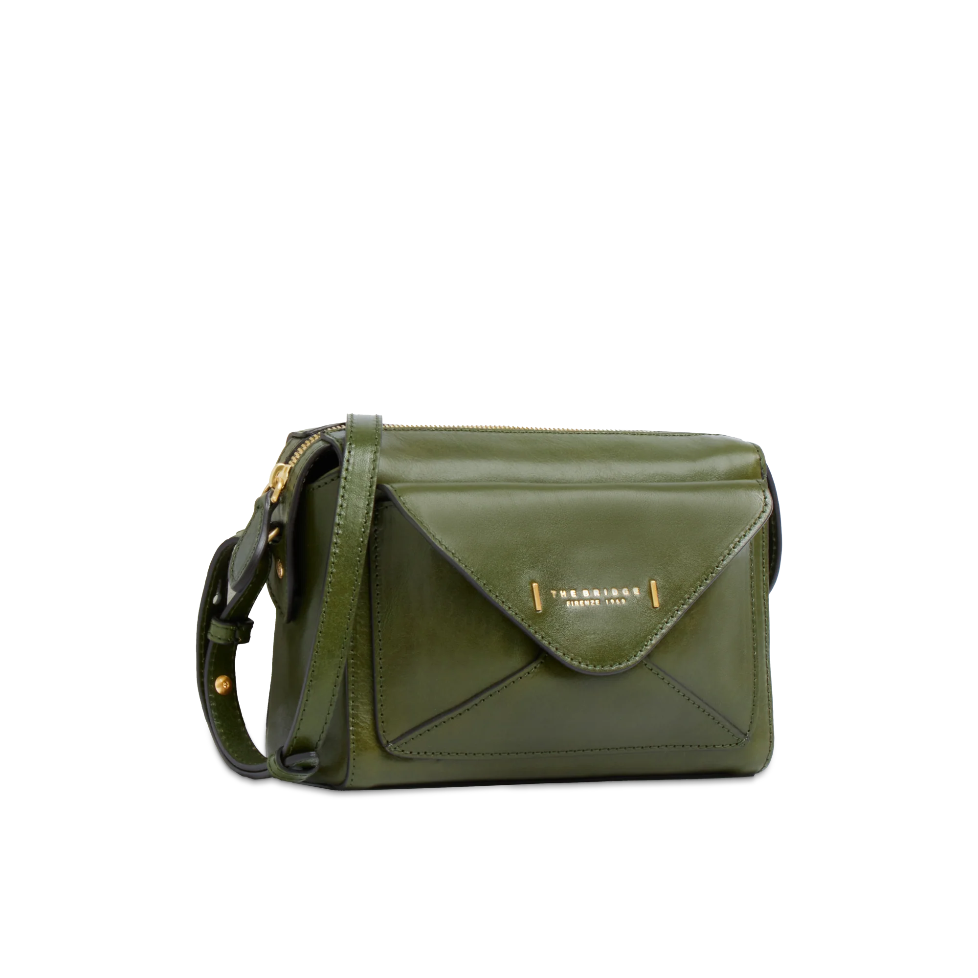 Borsa tracolla pelle chiusa con zip