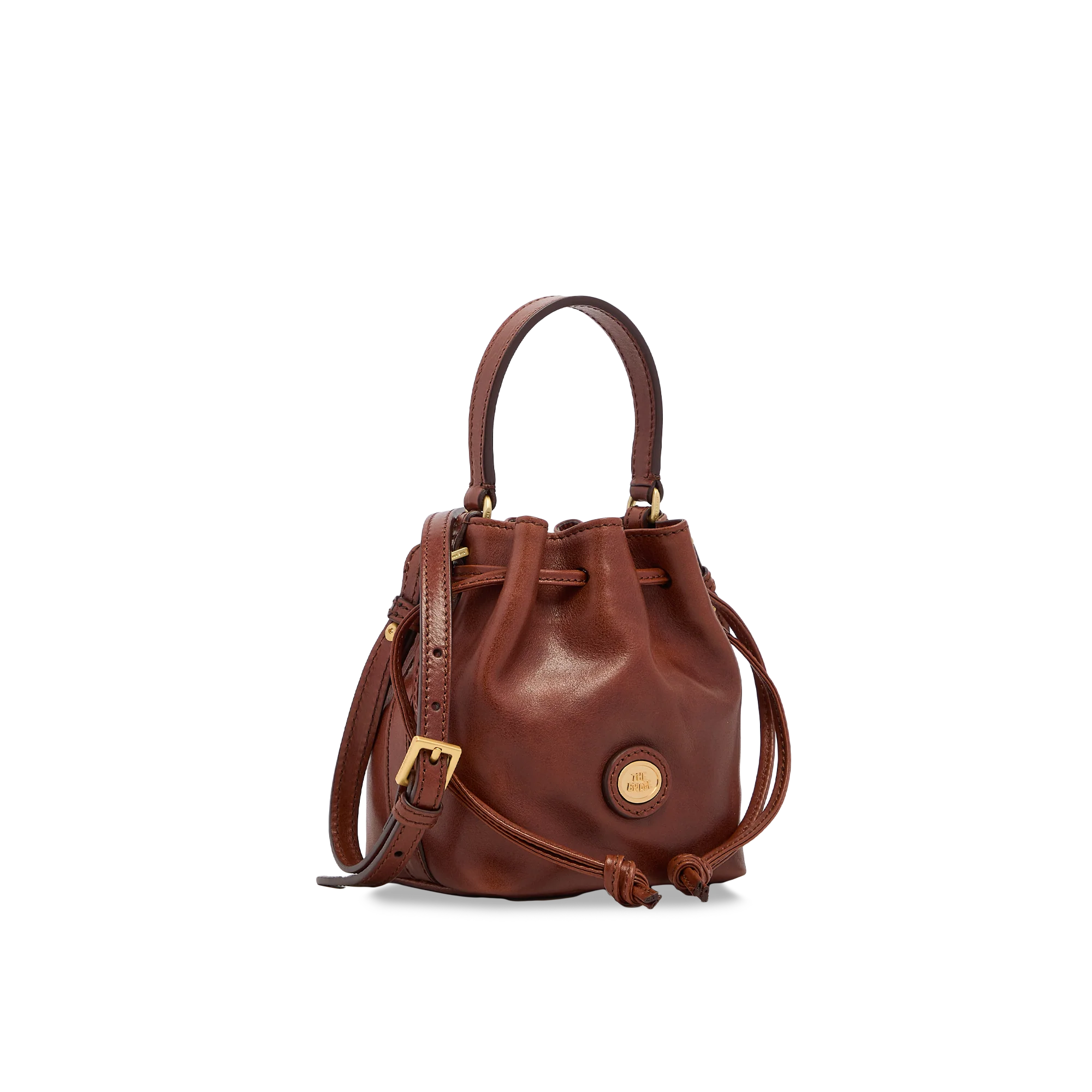Borsa secchiello pelle con tracolla mini size