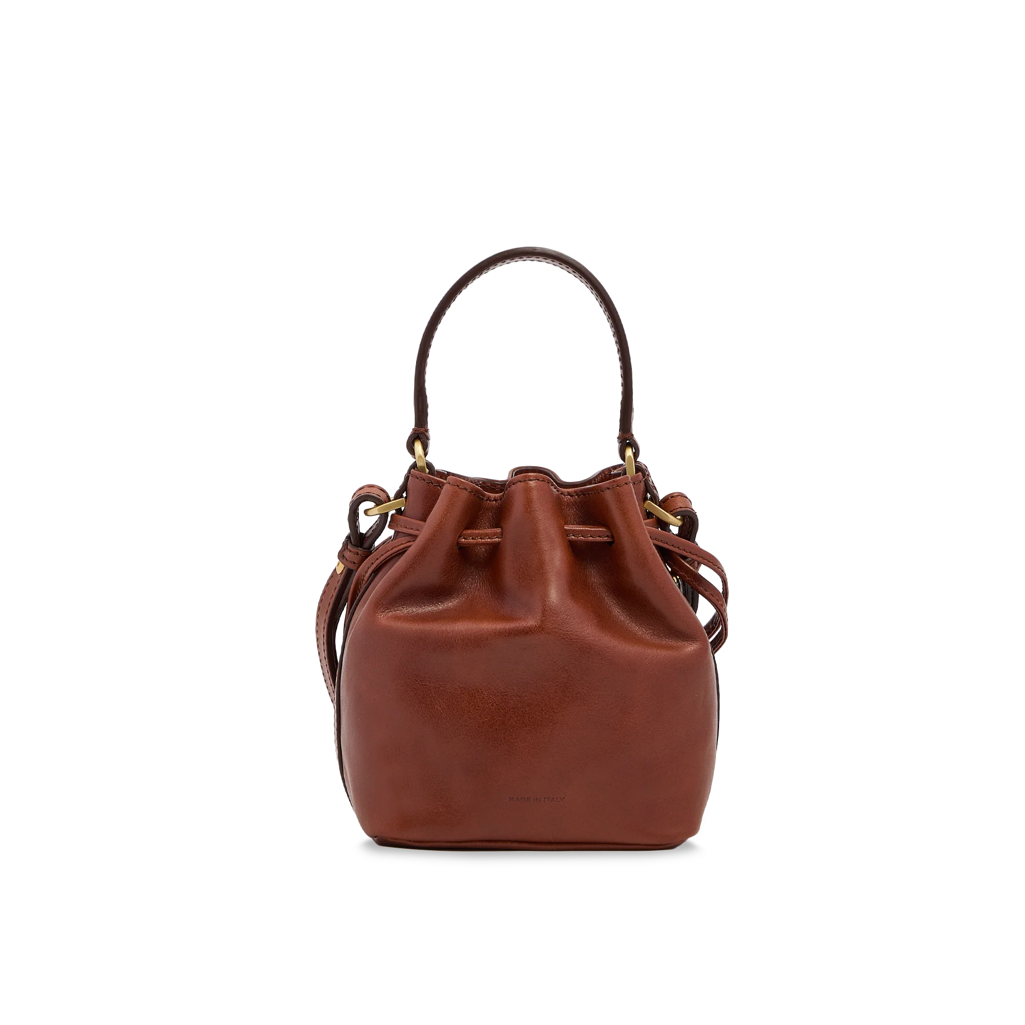 Borsa secchiello pelle con tracolla mini size