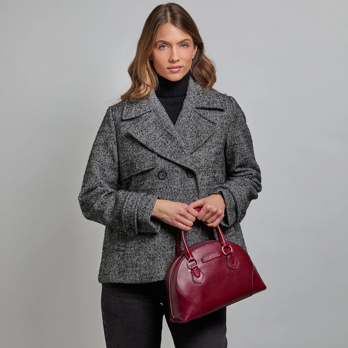 Borsa da donna in pelle con tracolla removibile
