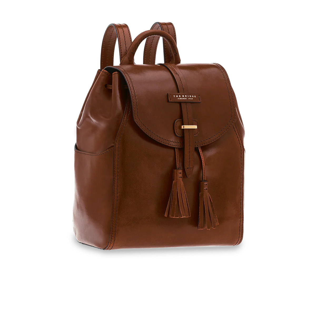 Zaino donna pelle con nappine
