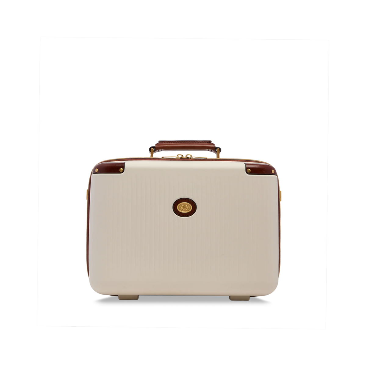 Beauty case in pelle e policarbonato