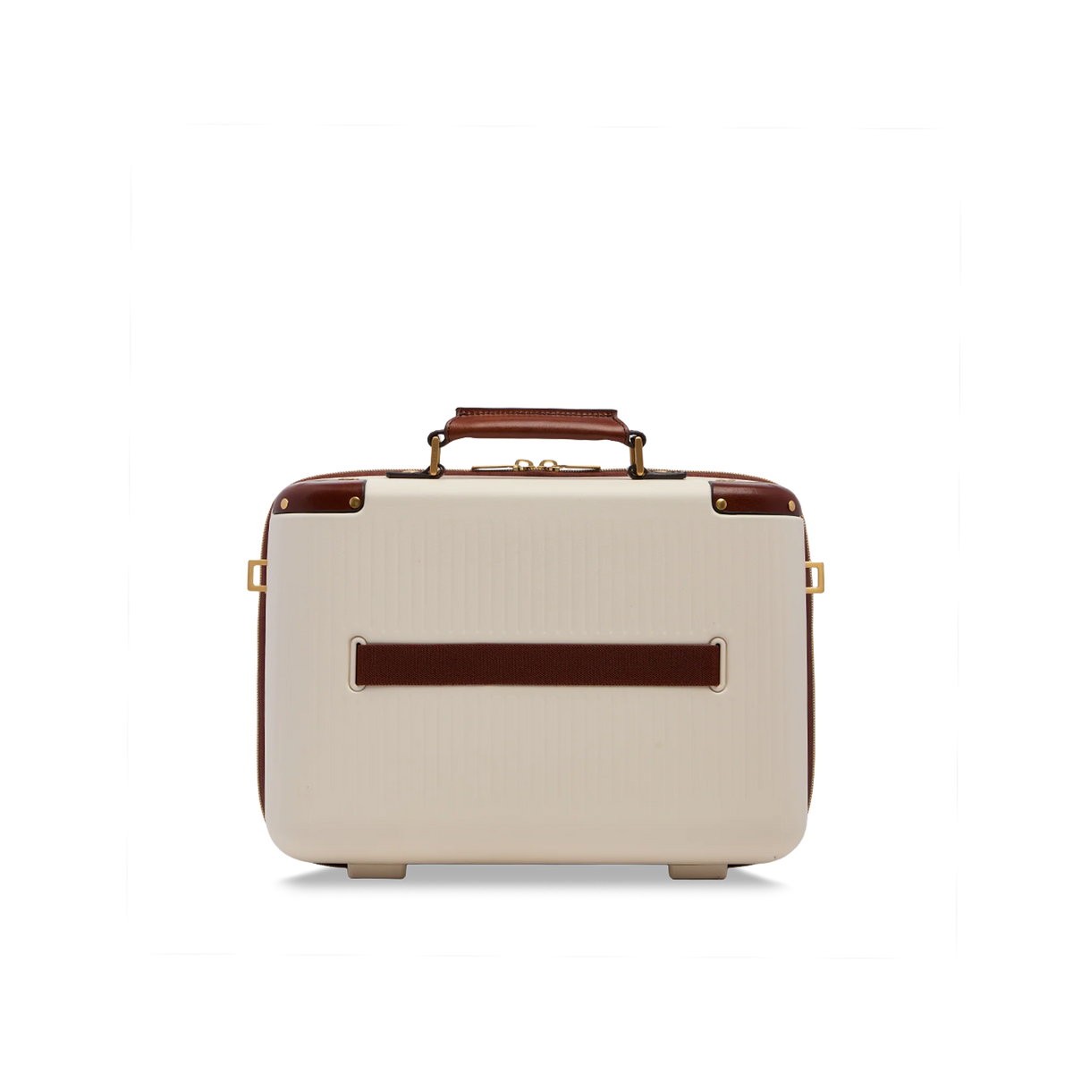 Beauty case in pelle e policarbonato