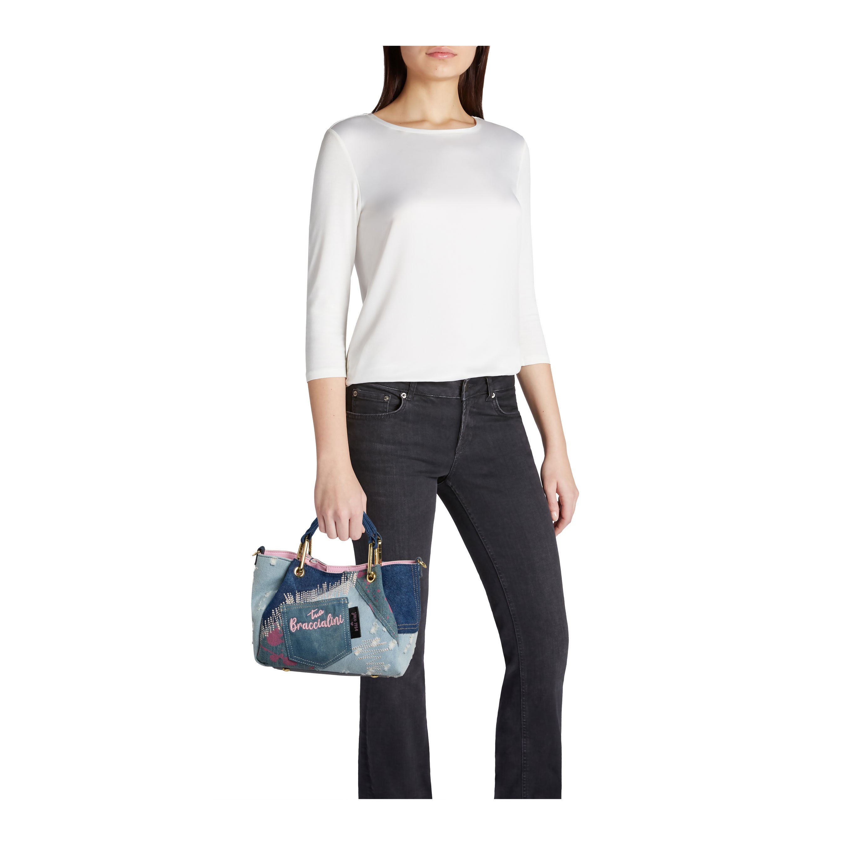 Borsa Bracciailini Amy Jeans