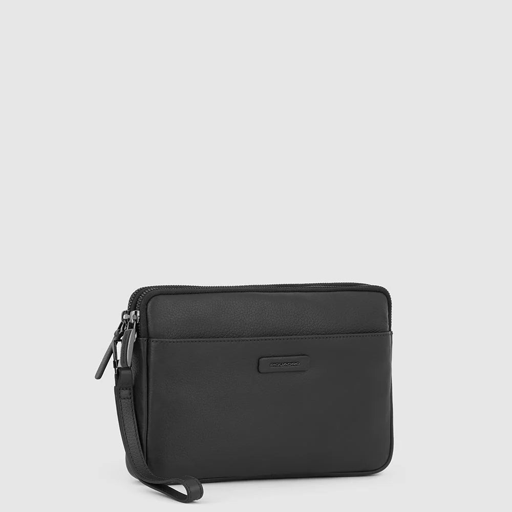Pochette uomo porta iPad®mini in pelle con polsiera
