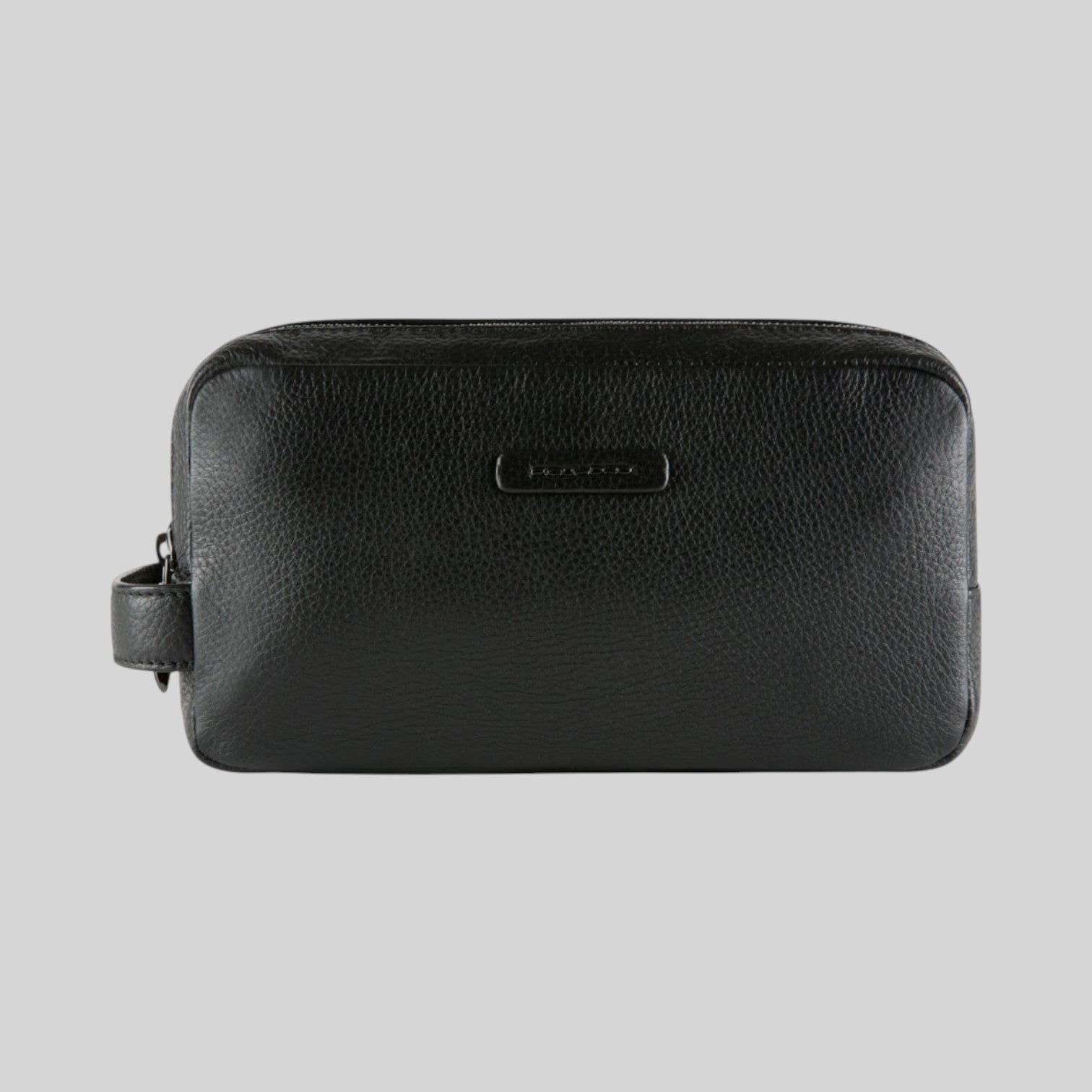 Beauty case uomo in pelle a due scomparti