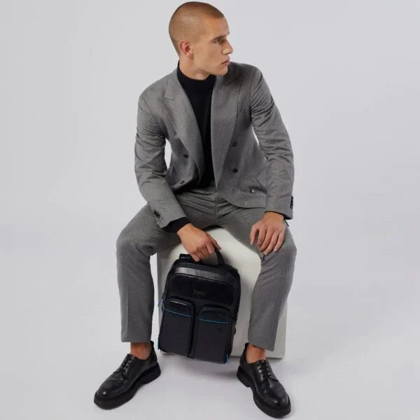 Zaino porta pc 14,00" in pelle