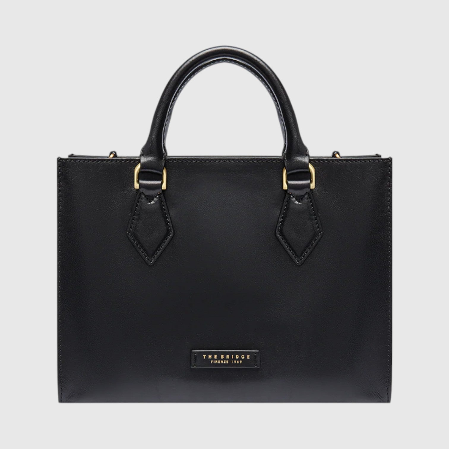 Borsa a mano in pelle con tracolla removibile