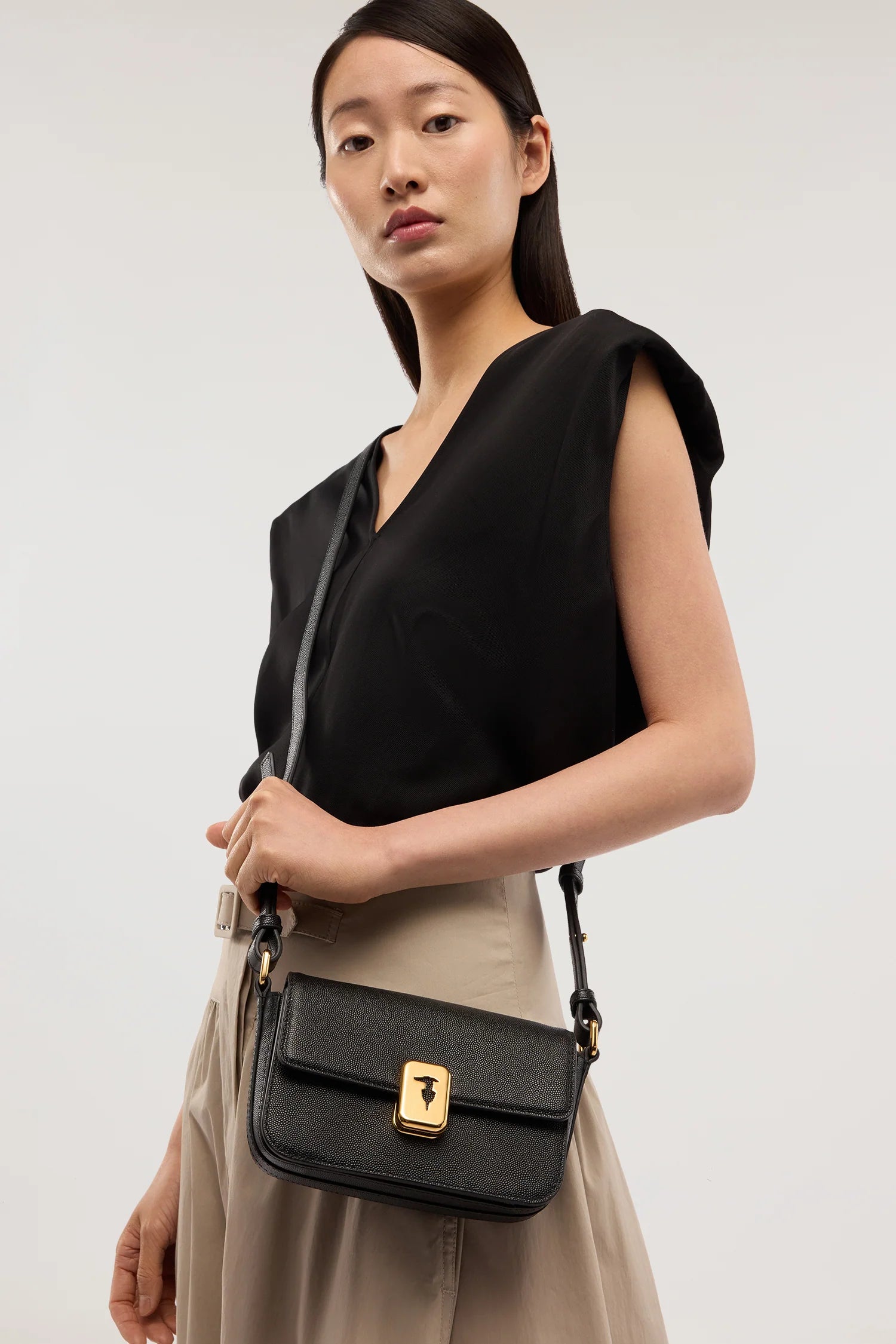 Borsa a tracolla Cameo mini in pelle