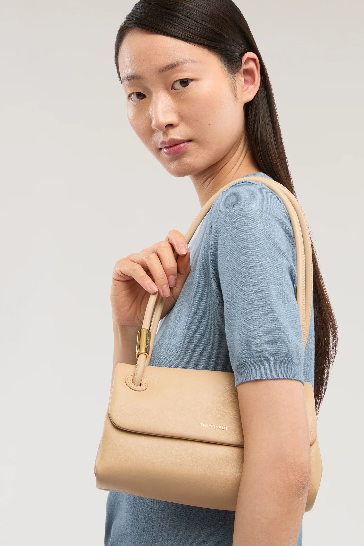 Borsa a tracolla Orbita mini in nappa