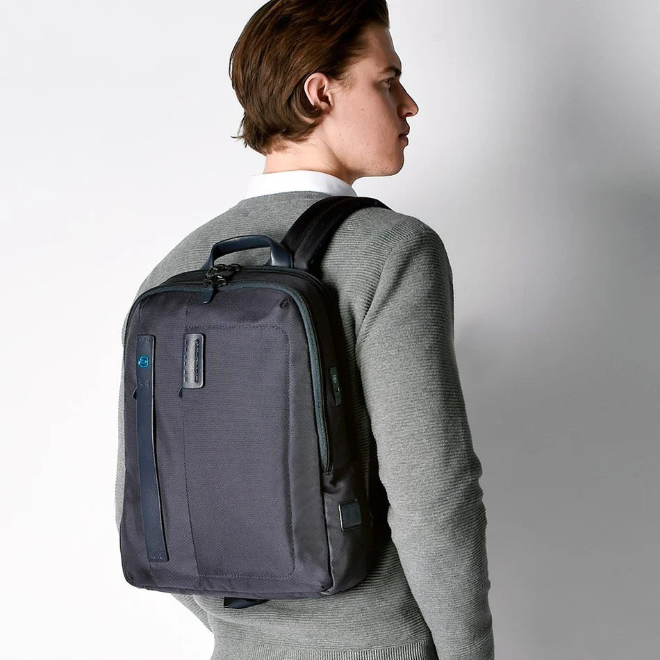 Zaino Porta Pc 14" e Tablet in Tessuto Chevron