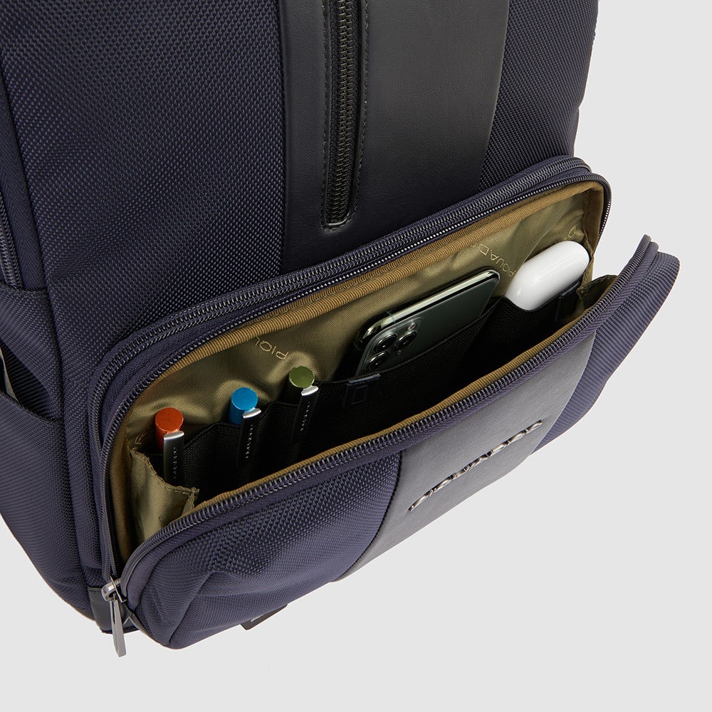 Piquadro Zaino 2 Comparti Tess_Pelle,Pc 15,60" Modulare