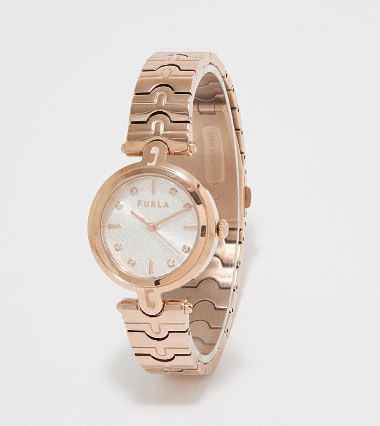 Orologio Furla ARCH-BAR, con bracciale in oro rosato