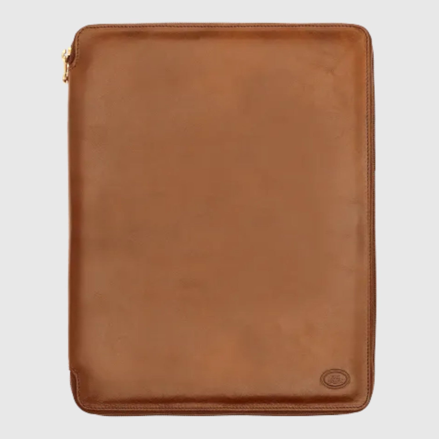 Cartella portablocco A4 LIBUTTI in pelle marrone dal design minimalista ed elegante per documenti e appunti
