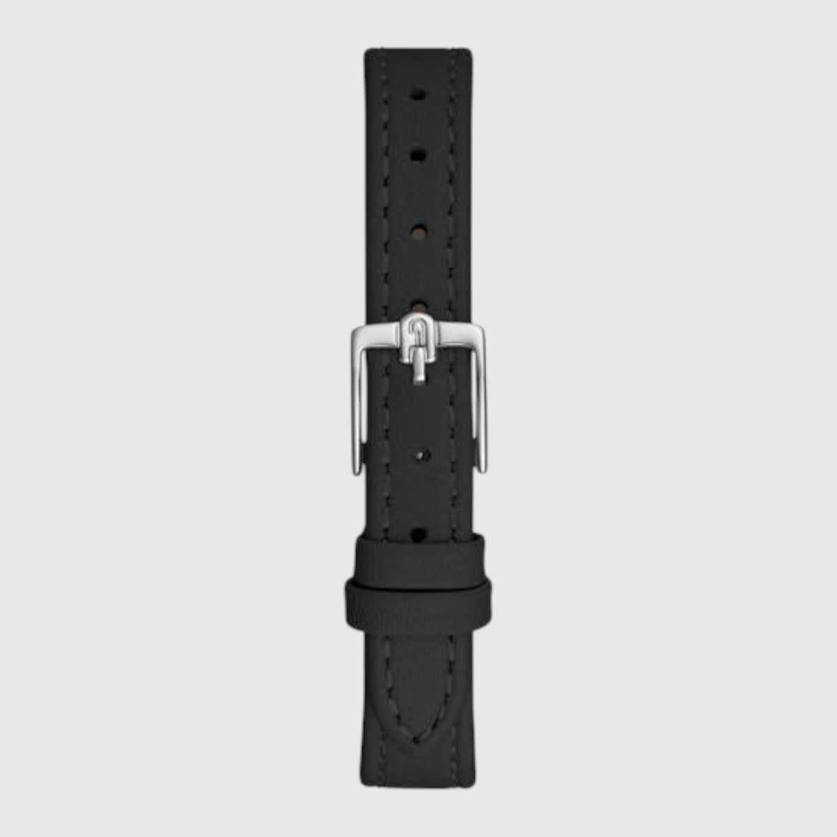 Cinturino in pelle nera per orologio LIBUTTI Furla Logo Links 3H con fibbia ad ardiglione in acciaio inossidabile