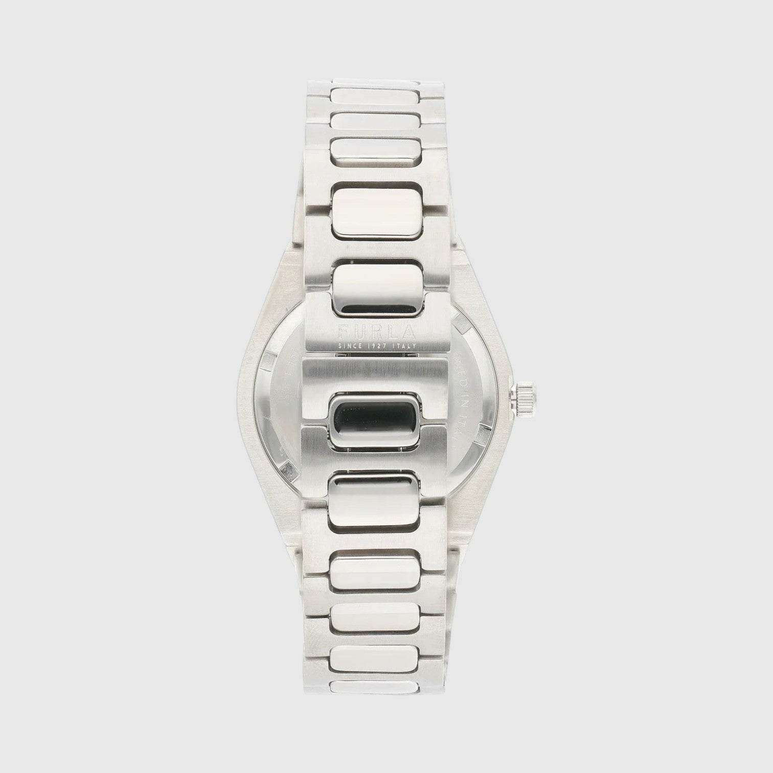 Orologio LIBUTTI Furla Tempo Mini con cinturino in acciaio argento e cassa da 30 mm, vista posteriore
