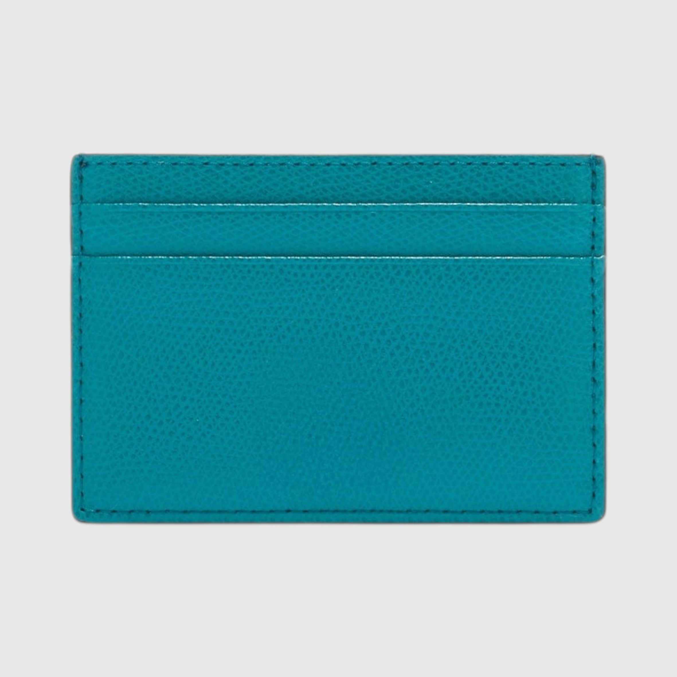 Portacarte di credito Furla Camelia LIBUTTI in pelle azzurra con design minimalista e compatto