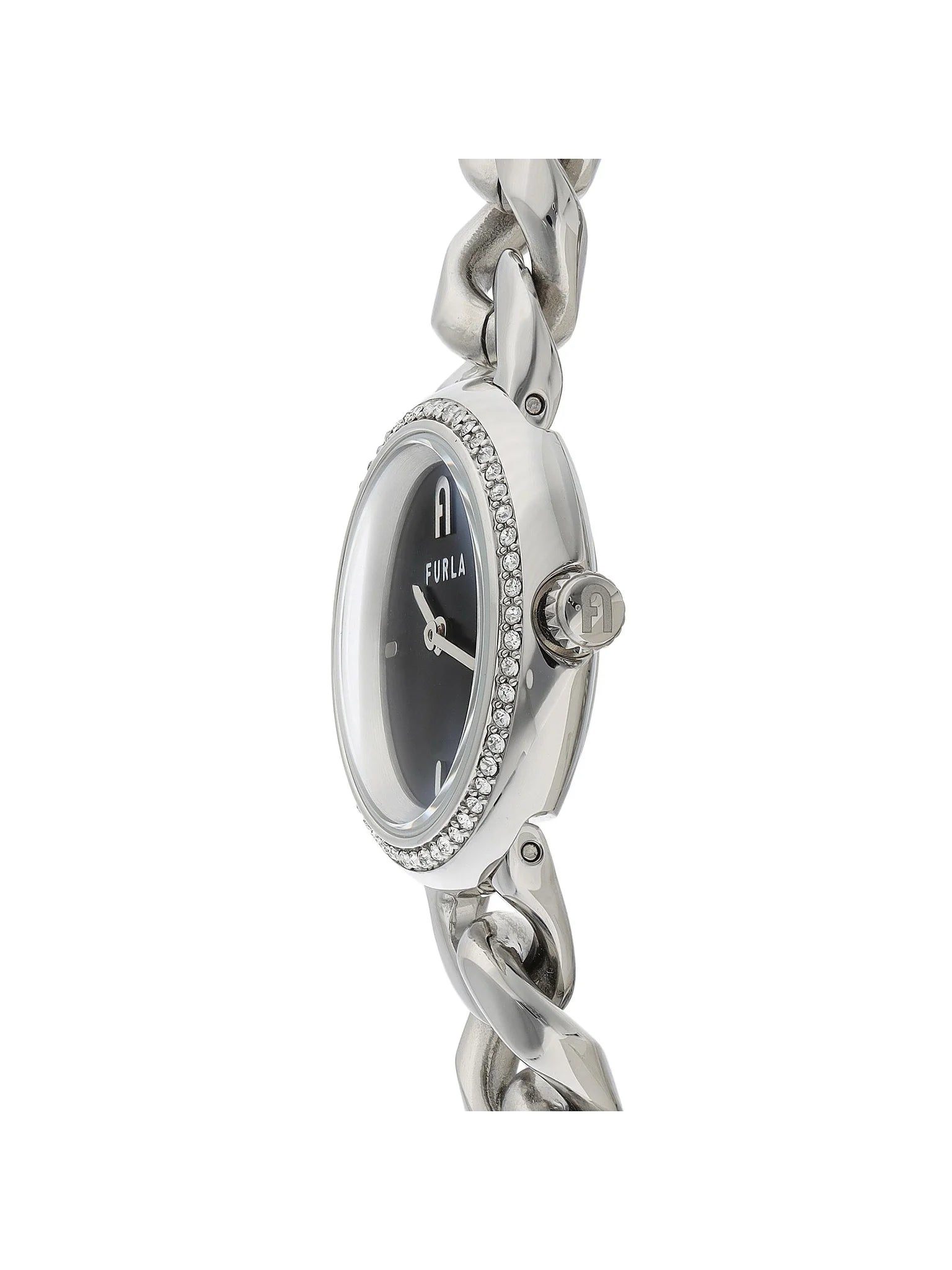 Orologio Furla Chain Round, bracciale a maglie intrecciate