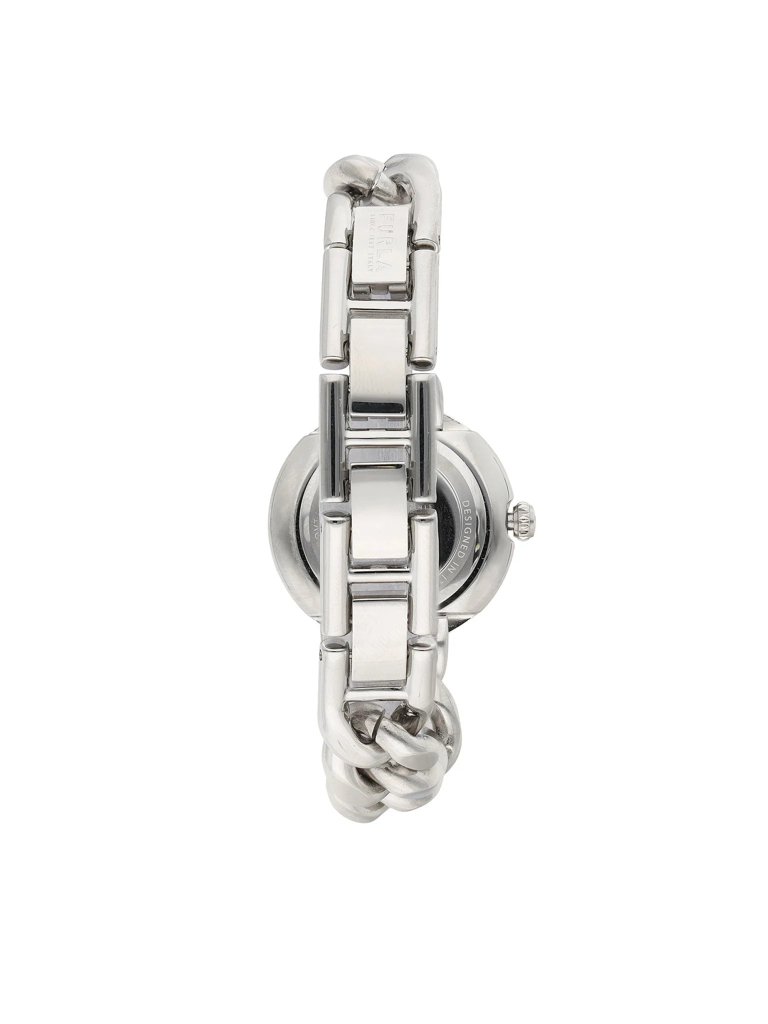Orologio Furla Chain Round, bracciale a maglie intrecciate