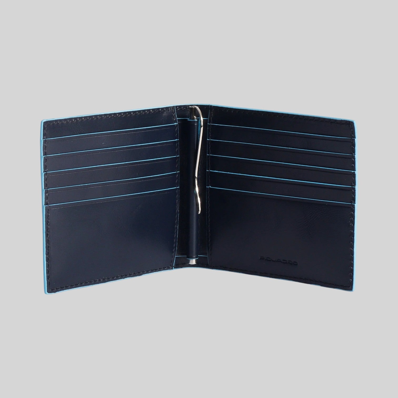 Portafogli con molla porta banconote linea bluesquare