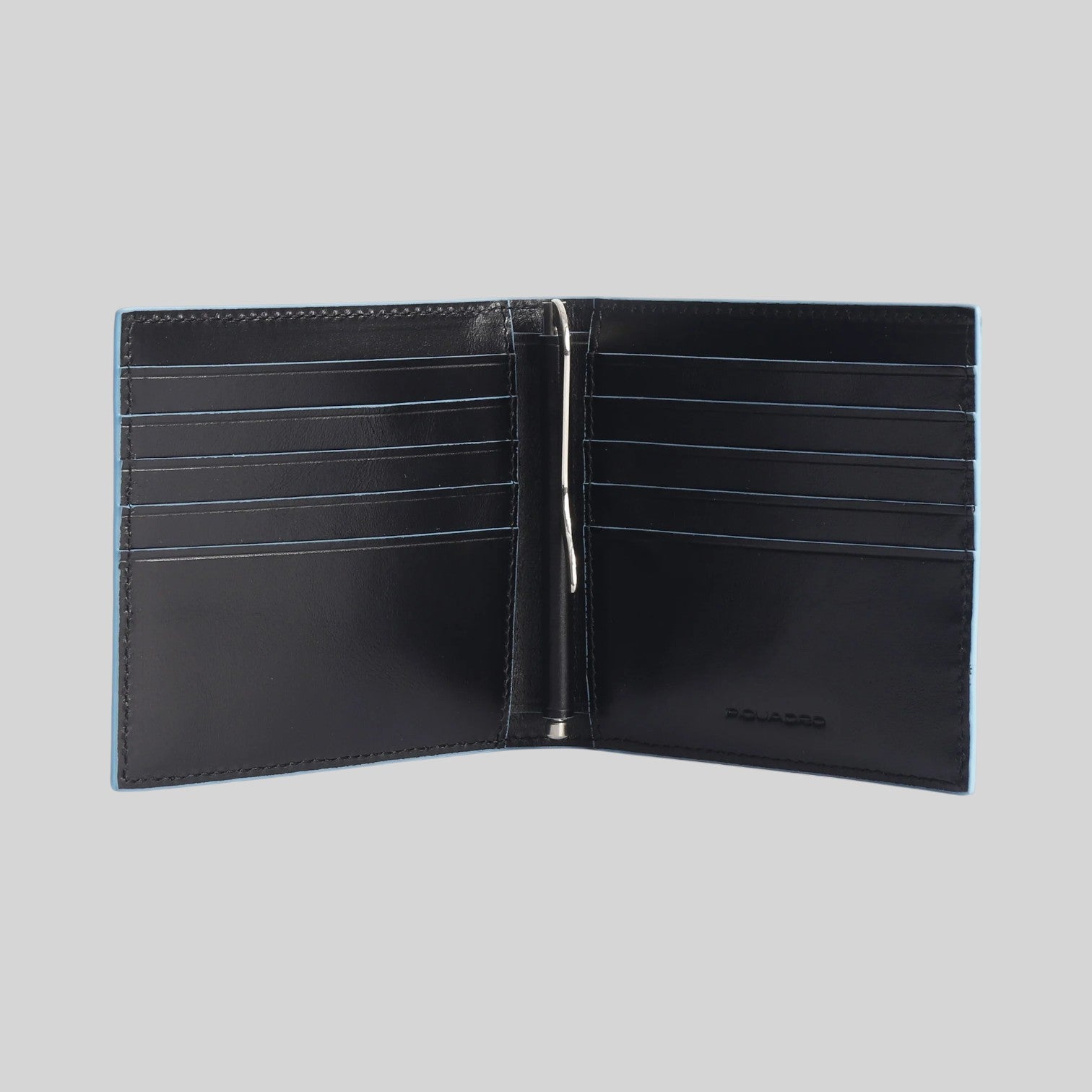 Portafogli con molla porta banconote linea bluesquare